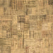 Square Patchwork Brown Transitional Rug, con1390brn