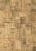 Patchwork Brown Transitional Rug, con1390brn