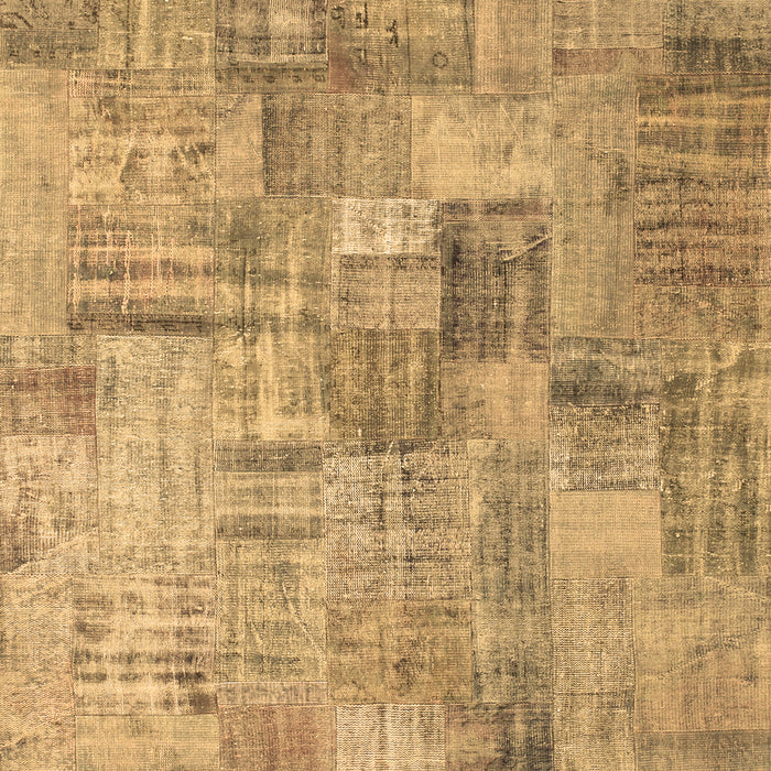 Patchwork Brown Transitional Rug, con1390brn