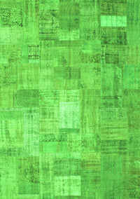 Patchwork Green Transitional Rug, con1391grn