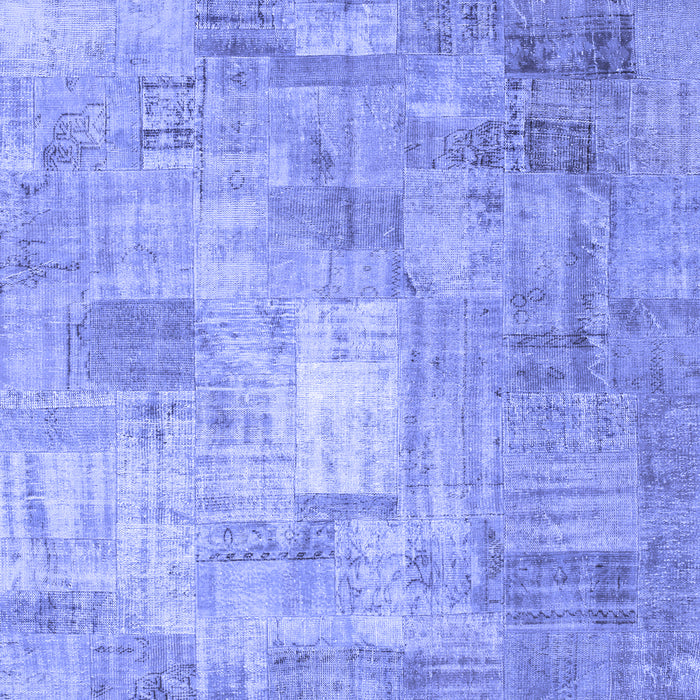 Patchwork Blue Transitional Rug, con1391blu