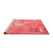 Transitional Red Washable Rugs