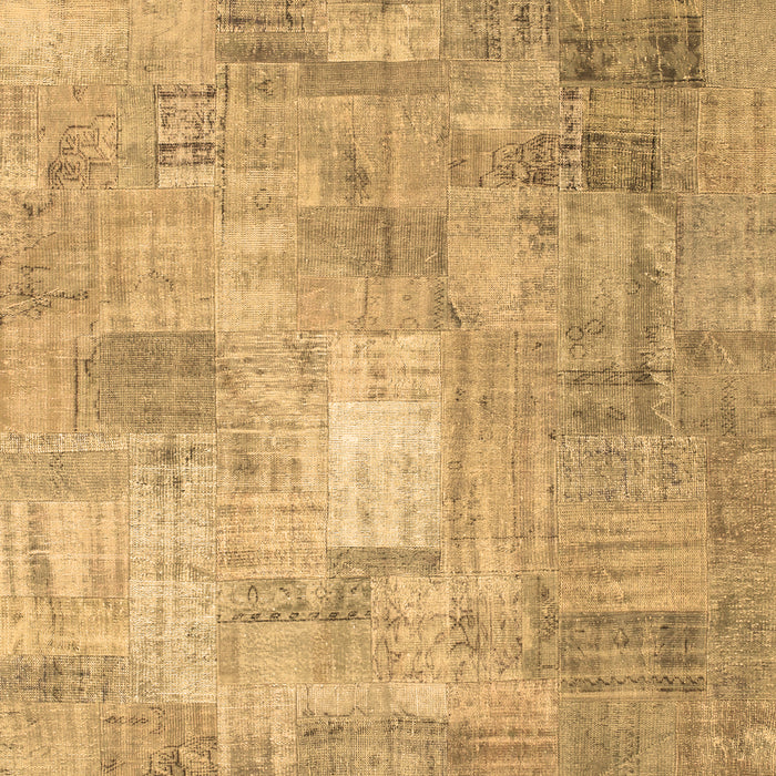 Patchwork Brown Transitional Rug, con1391brn