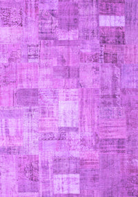 Patchwork Purple Transitional Rug, con1391pur