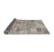 Thickness of Contemporary Tan Brown Patchwork Rug, con1392