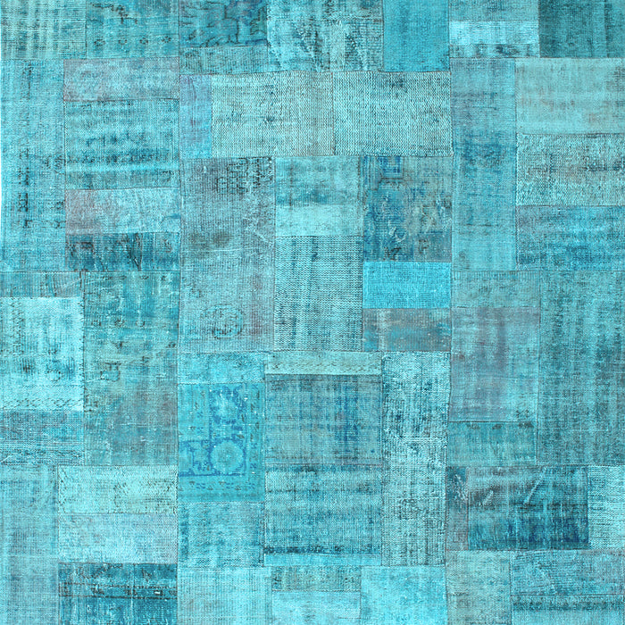 Patchwork Light Blue Transitional Rug, con1392lblu