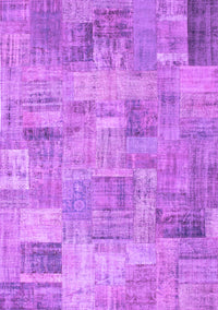 Patchwork Purple Transitional Rug, con1392pur