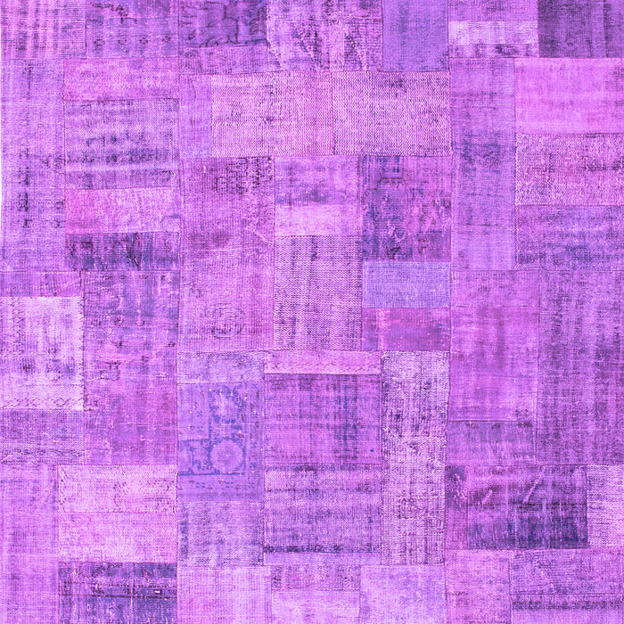 Patchwork Purple Transitional Rug, con1392pur