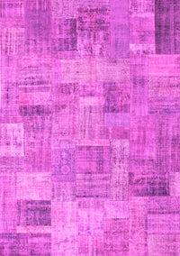 Patchwork Pink Transitional Rug, con1392pnk