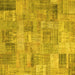 Square Patchwork Yellow Transitional Rug, con1392yw