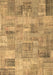 Patchwork Brown Transitional Rug, con1392brn