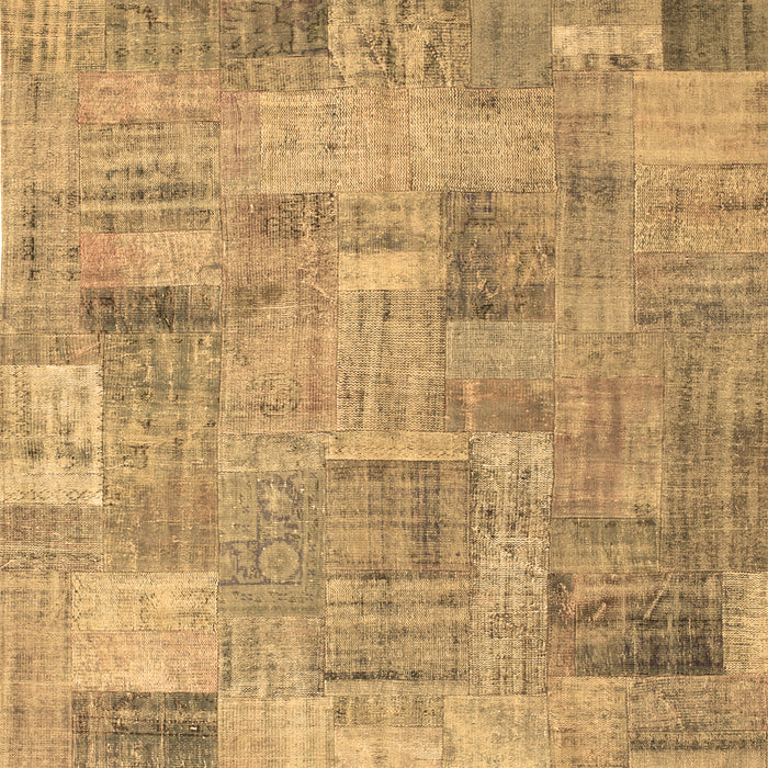 Patchwork Brown Transitional Rug, con1392brn