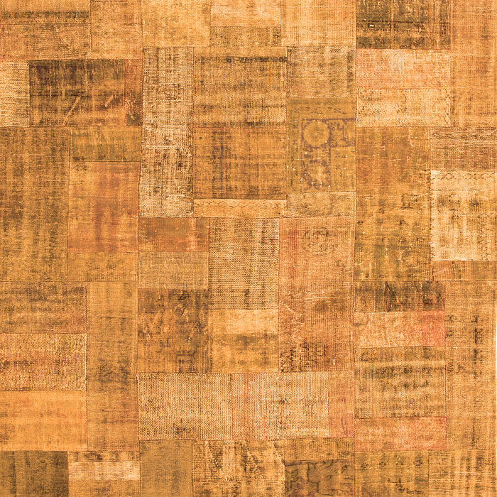 Patchwork Orange Transitional Rug, con1392org