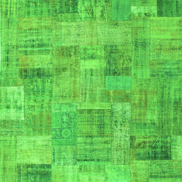 Patchwork Green Transitional Rug, con1392grn
