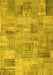 Patchwork Yellow Transitional Rug, con1392yw