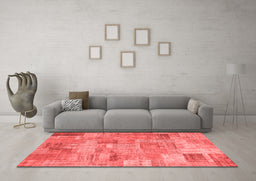 Transitional Red Washable Rugs