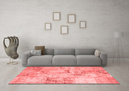 Transitional Red Washable Rugs