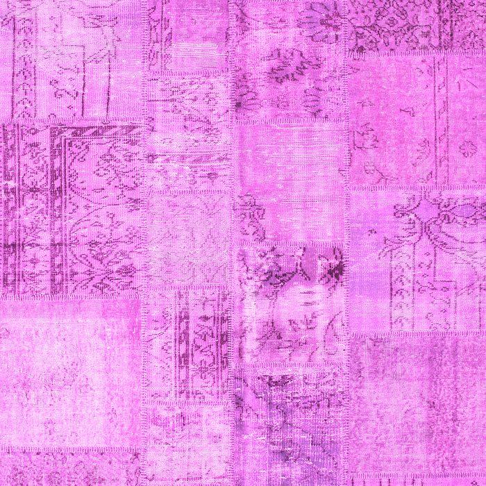 Machine Washable Patchwork Pink Transitional Rug, wshcon1393pnk