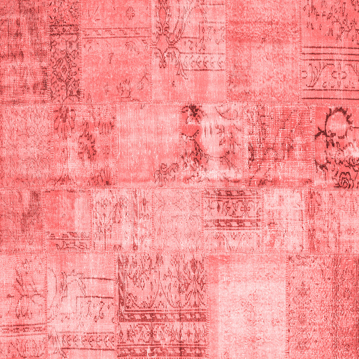 Patchwork Red Transitional Rug, con1393red