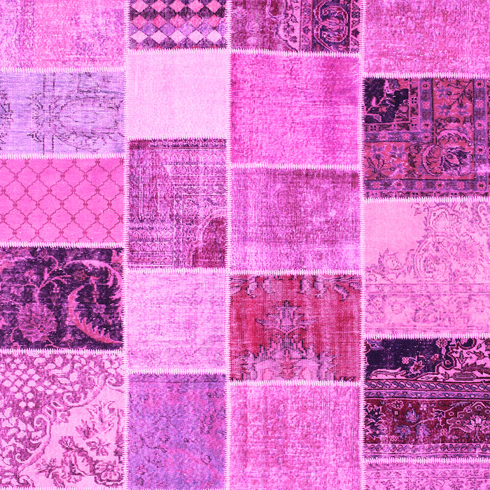 Patchwork Pink Transitional Rug, con1394pnk