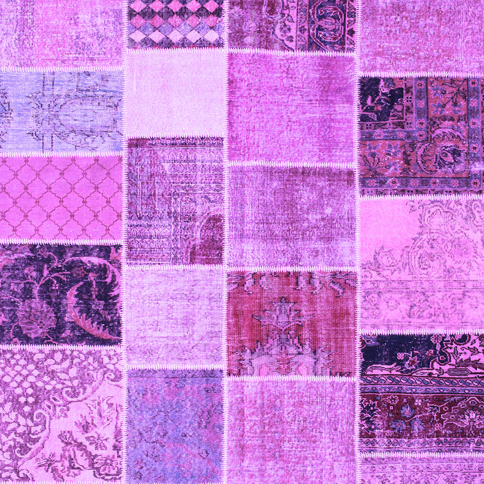 Patchwork Purple Transitional Rug, con1394pur