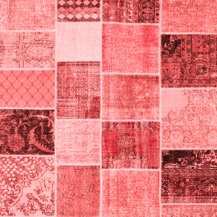 Patchwork Red Transitional Area Rugs
