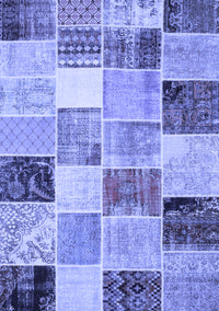 Patchwork Blue Transitional Rug, con1394blu