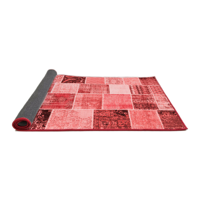 Patchwork Red Transitional Area Rugs
