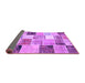 Sideview of Patchwork Purple Transitional Rug, con1394pur