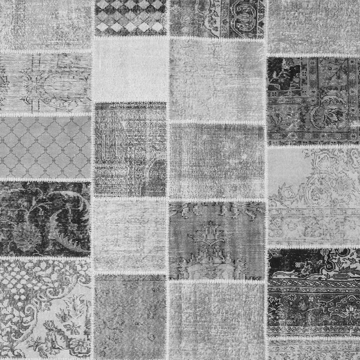 Patchwork Gray Transitional Rug, con1394gry