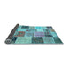 Sideview of Patchwork Light Blue Transitional Rug, con1394lblu