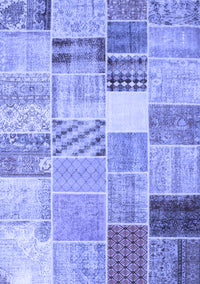 Patchwork Blue Transitional Rug, con1395blu