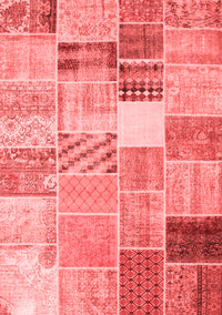 Patchwork Red Transitional Rug, con1395red