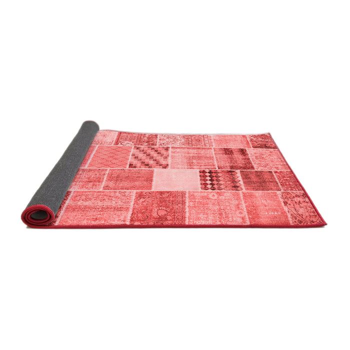Patchwork Red Transitional Area Rugs