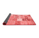 Patchwork Red Transitional Area Rugs