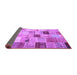 Sideview of Patchwork Purple Transitional Rug, con1396pur