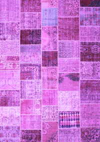 Patchwork Purple Transitional Rug, con1396pur