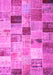 Patchwork Pink Transitional Rug, con1396pnk