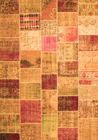 Patchwork Orange Transitional Rug, con1396org