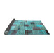 Sideview of Patchwork Light Blue Transitional Rug, con1396lblu