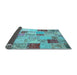 Sideview of Patchwork Light Blue Transitional Rug, con1397lblu