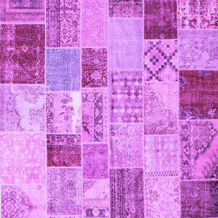 Patchwork Purple Transitional Rug, con1397pur