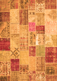 Patchwork Orange Transitional Rug, con1397org