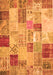 Patchwork Orange Transitional Rug, con1397org