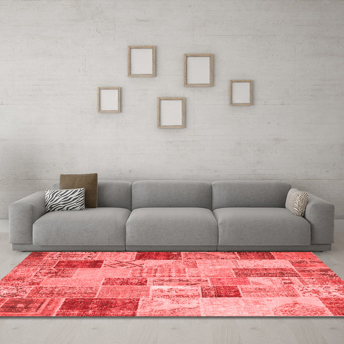 Transitional Red Washable Rugs