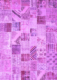 Patchwork Purple Transitional Rug, con1398pur