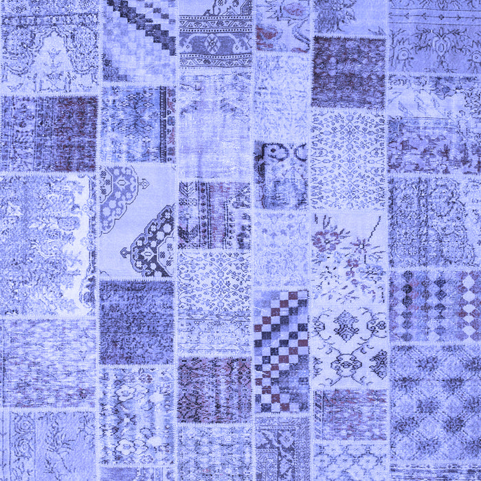 Patchwork Blue Transitional Rug, con1398blu
