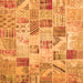 Serging Thickness of Patchwork Orange Transitional Rug, con1398org