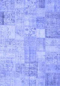 Patchwork Blue Transitional Rug, con1399blu