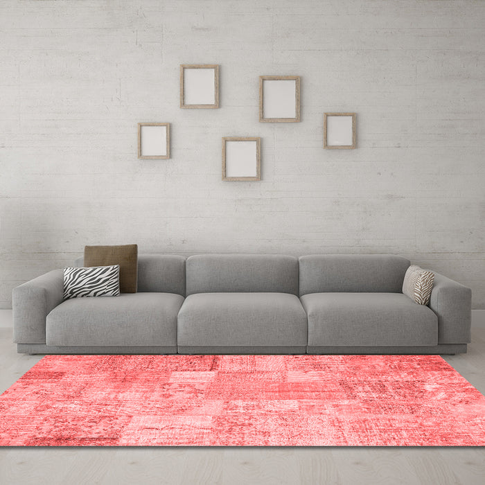 Transitional Red Washable Rugs